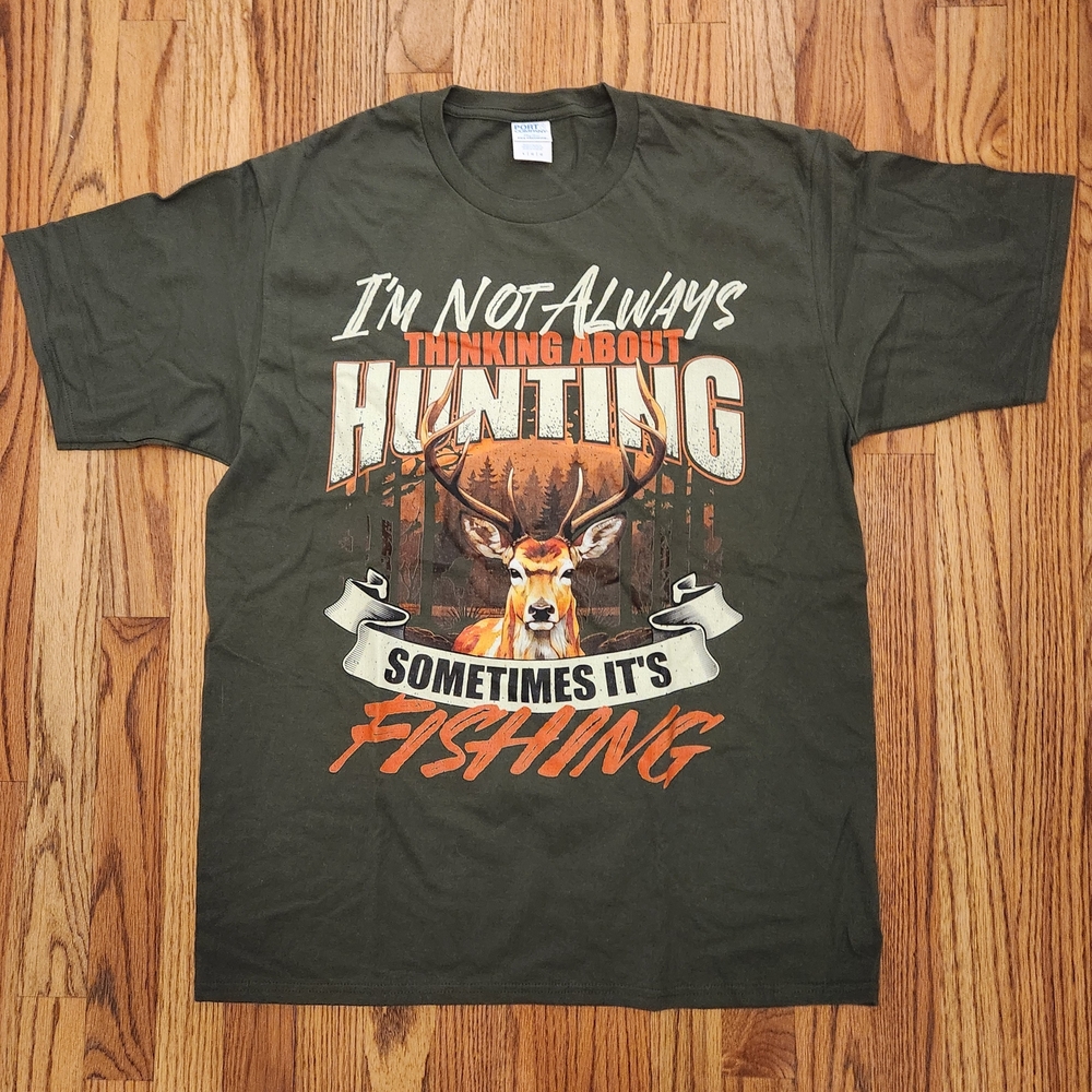 Green Graphic Hunting T-Shirt